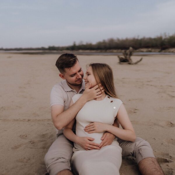 Asia i Wojtek – plaża