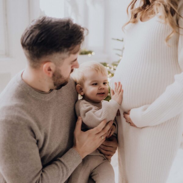 Ciążowa sesja świąteczna