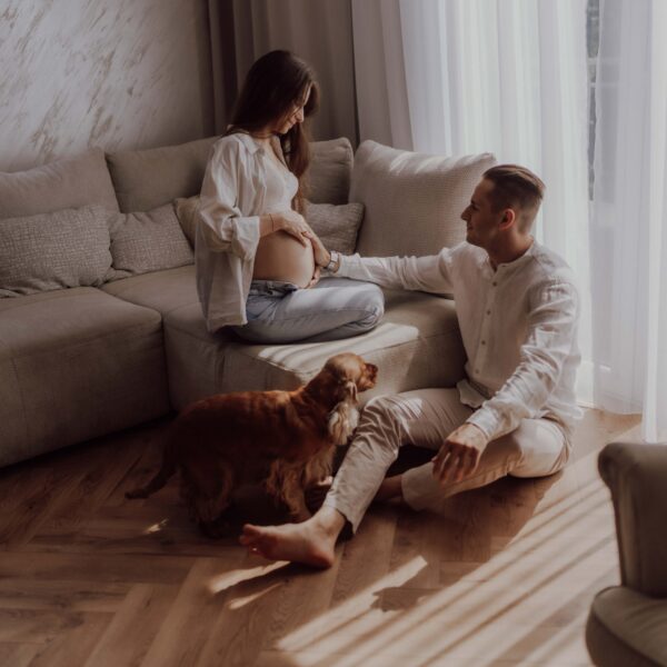 Kasia i Arek – sesja w domu