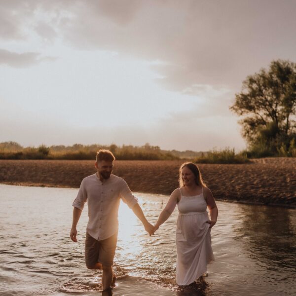 Monika i Mariusz – nad rzeką