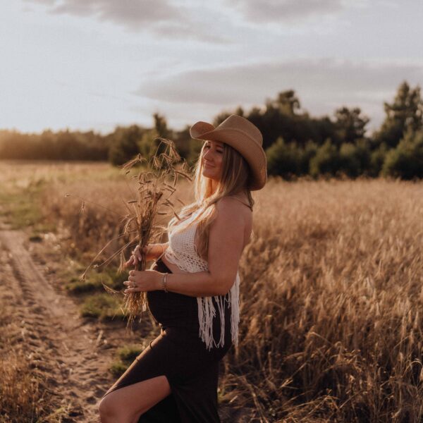 Pati – zachód słońca i zboże